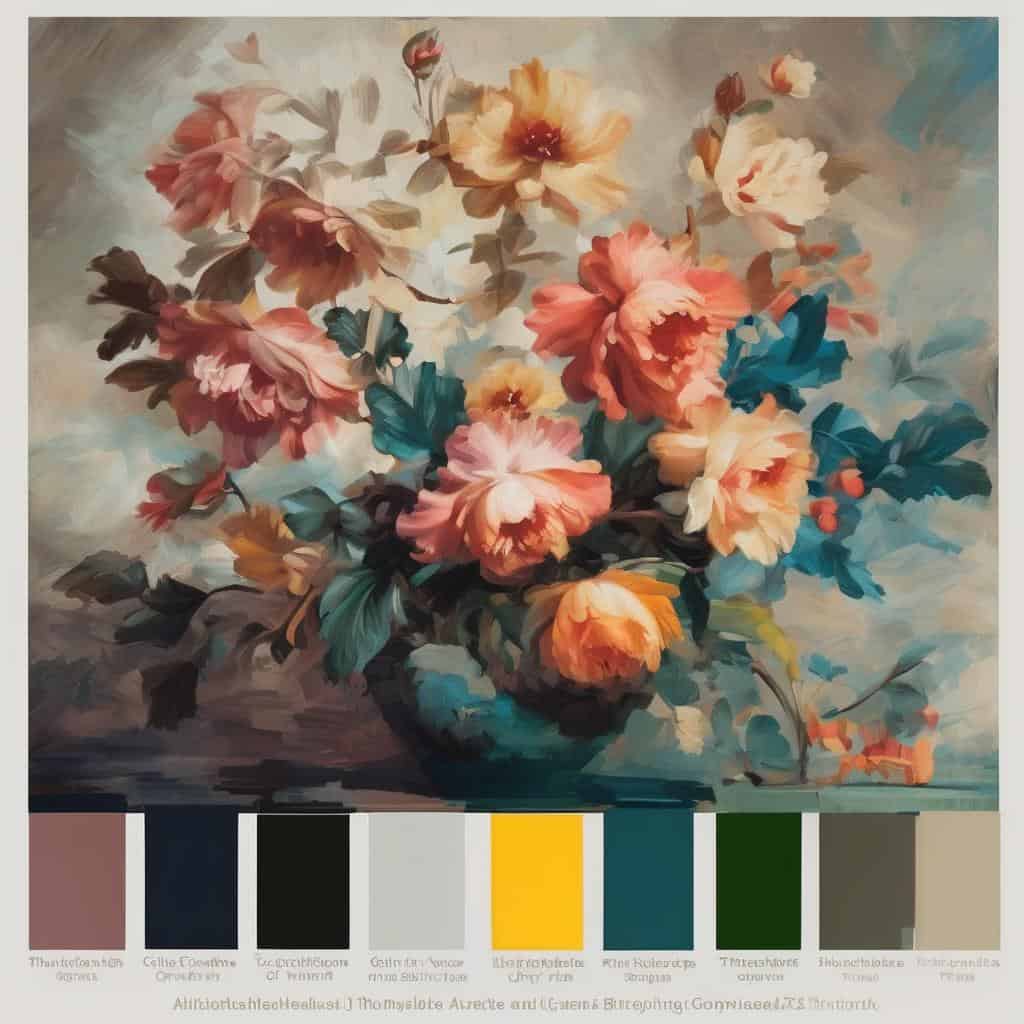 Έγχρωμο έργο σύγχρονης τέχνης με νεαρούς καλλιτέχνες, ελκυστικό και εμπνευστικό.