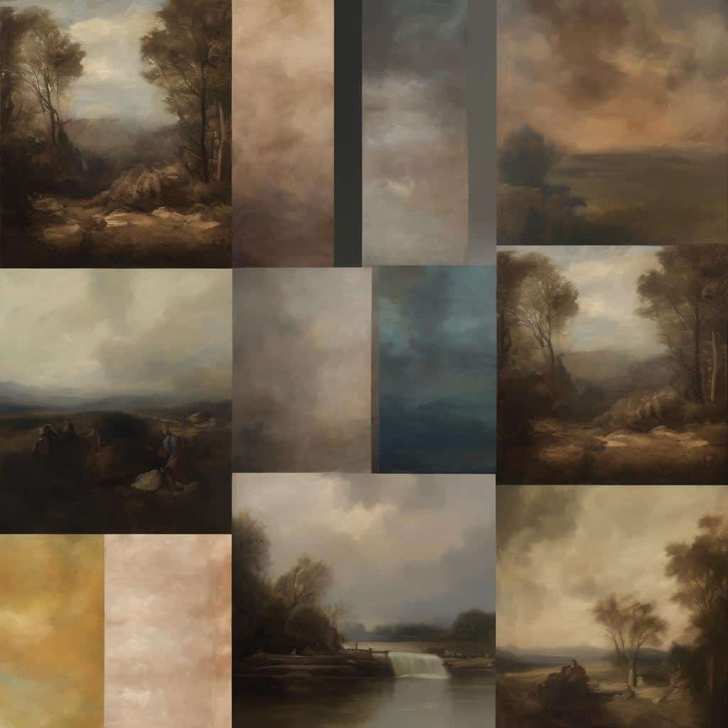 Ομορφες σύγχρονες πινάκες με φυσικά τοπία και σύνθεση από νέους καλλιτέχνες στην σύγχρονη τέχνη.